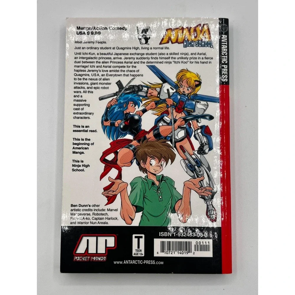 Ninja‎ High School Pocket Manga Comic Book Volume 1 by Ben Dunn